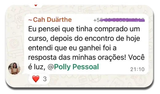 Depoimento de aluna