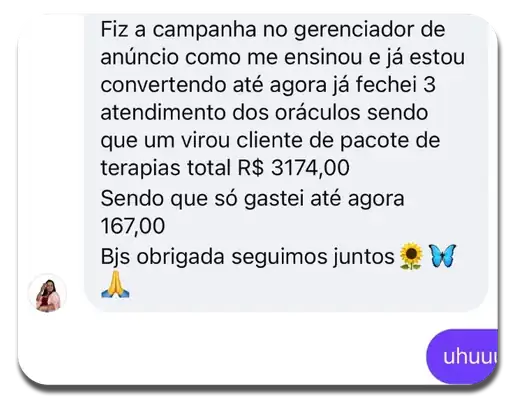 Depoimento de aluna