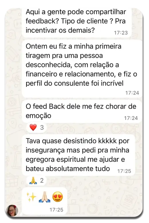 Depoimento de aluna