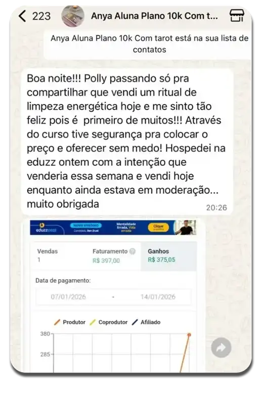 Depoimento de aluna