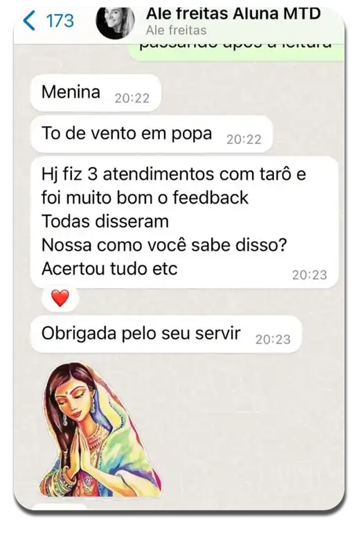 Depoimento de aluna